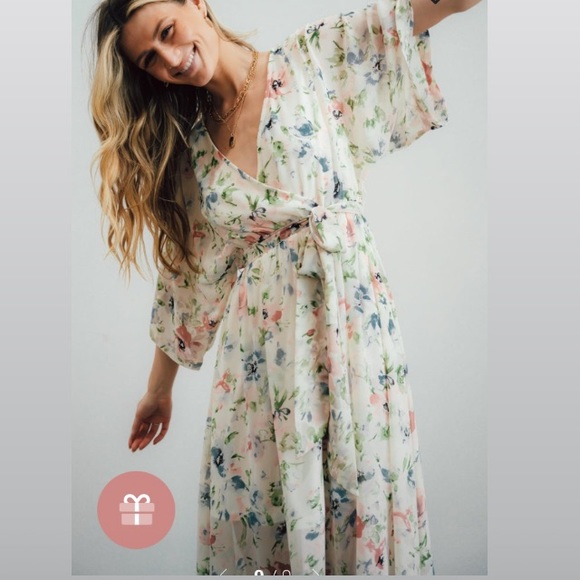 Discount Family Gifts BB Custom Kia Kimono Maxi Dress | Dusty Pink Dresses for Home 